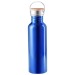 Gourde en métal 800ml avec bouchon bambou, gourde classique Werbung