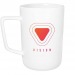 Grand mug allongé 40cl en porcelaine, Mug en porcelaine Werbung