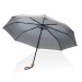Mini-Regenschirm 20.5" rPET 190T Bambusgriff Impact AWARE, Nachhaltiger Regenschirm Werbung
