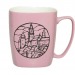 Mug carré en porcelaine 38cl, Mug en porcelaine Werbung