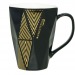 Moderne Tasse 28cm geo, Tasse aus Porzellan Werbung