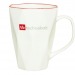 Mug bizeauté en porcelaine 30cl, Mug en porcelaine Werbung