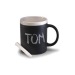 Mug ardoise 30cl avec craies, mug ardoise Werbung