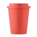 Doppelwandiger Becher pp 300 ml, Tasse und Becher mit Deckel Werbung