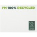 Mémos autocollants recyclés 100x75mm Sticky-Mate®, gadget écologique recyclé ou bio Werbung
