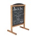 Schiefertafel Vertical Magnet H.78xB.60 cm Holzfüße Geschäftsgeschenk