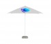 Parasol carré 2,5m, parasol Werbung