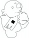 Peluche ours polaire Lars, peluche Werbung