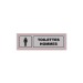 Schild Signa Plexi 170x50 mm TOILETTES MENSCHEN (S.32) Geschäftsgeschenk