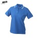 Kontrastreiches Damen-Poloshirt mit kurzen Ärmeln, Damenpoloshirt Werbung