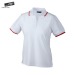 Kontrastreiches Damen-Poloshirt mit kurzen Ärmeln, Damenpoloshirt Werbung
