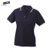 Kontrastreiches Damen-Poloshirt mit kurzen Ärmeln, Damenpoloshirt Werbung