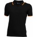 Kontrastreiches Damen-Poloshirt mit kurzen Ärmeln, Damenpoloshirt Werbung