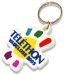 Schlüsselanhänger aus geprägtem, weichem PVC - Gummi-Touch Geschäftsgeschenk
