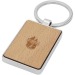 Porte-clés rectangulaire Mauro en bois de hêtre, Porte-clés en bois Werbung