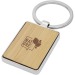 Porte-clés rectangulaire Neta en bambou, Porte-clés en bois Werbung