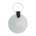 Porte-clés simple en aluminium brossé, porte-clés en métal sur stock Werbung