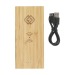 Bamboo 8000 Wireless Powerbank chargeur sans fil, cadeau d'entreprise durable Werbung