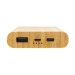 8000 mAh Powerbank mit 5W Induktion aus FSC®-zertifiziertem Bambus, Notstrombatterie oder Powerbank Werbung