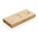 8000 mAh Powerbank mit 5W Induktion aus FSC®-zertifiziertem Bambus, Notstrombatterie oder Powerbank Werbung