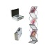 ZIG-ZAG Alu-Plexi Faltdisplay 6 x A4 + Koffer Geschäftsgeschenk