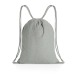 Rucksack mit Kordeln aus recycelter Baumwolle 145 gr AWARE Impact, umweltfreundlicher Rucksack Werbung