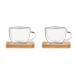 2 verres expresso double paroi, verre à double paroi Werbung