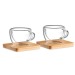 2 verres expresso double paroi Geschäftsgeschenk