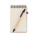SONORABAM - Set de bloc-notes A6 en bambou Geschäftsgeschenk