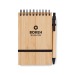 SONORABAM - Set de bloc-notes A6 en bambou Geschäftsgeschenk