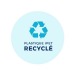 Kugelschreiber blau Schaft und Clip aus recyceltem Kunststoff rpet, ökologisches Gadget aus Recycling oder Bio Werbung