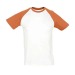 Funkiges Raglan-T-Shirt zweifarbig, Klassisches T-Shirt Werbung