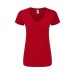 T-shirt Femme Couleur - Iconic V-Neck, Textile Fruit of the Loom Werbung
