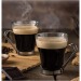 Tasse en verre 22cl avec armature, Mug en verre Werbung