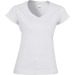 Tee-shirt femme col V Soft Style Gildan, Textile Gildan Werbung