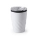 Gedrehtes Metallglas, Tasse und Becher mit Deckel Werbung