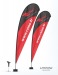 Voile arrondie géante 7m, Beach flag et oriflamme Werbung