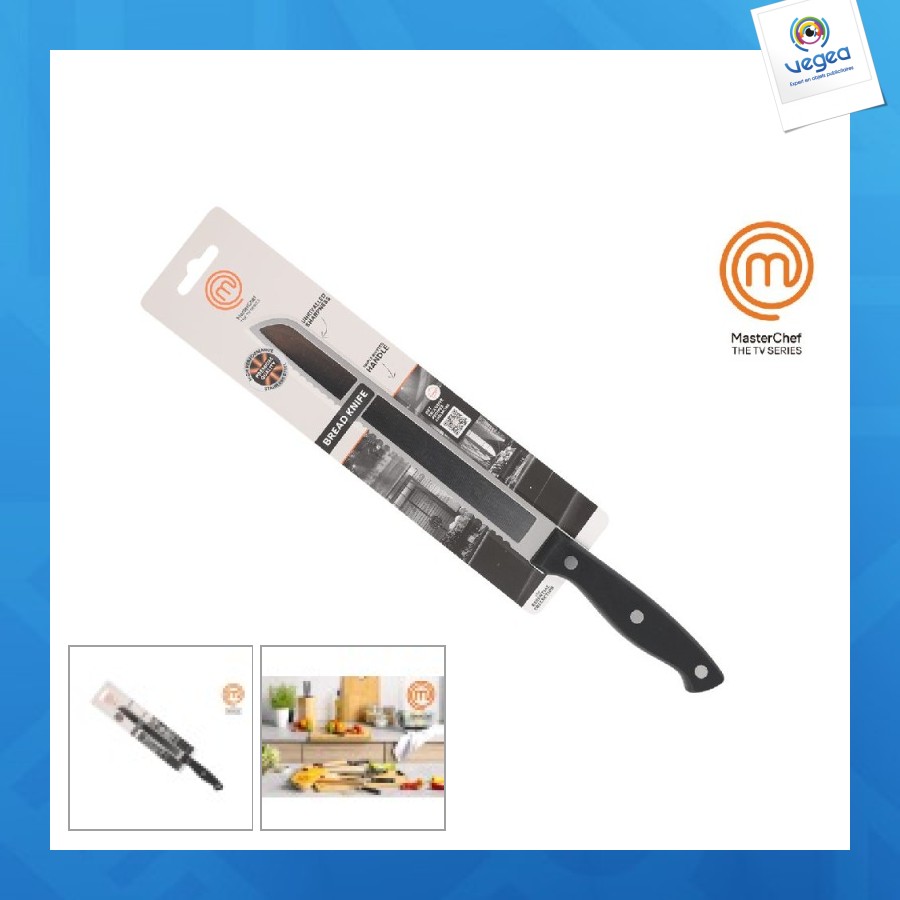 Couteau à pain personnalisable 20cm 1.8mm masterchef