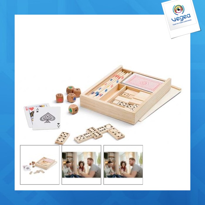 4 in 1 spieleset: kartenspiel, mikado, würfel, dominosteine 4 in 1 spieleset: kartenspiel, mikado, würfel, dominosteine