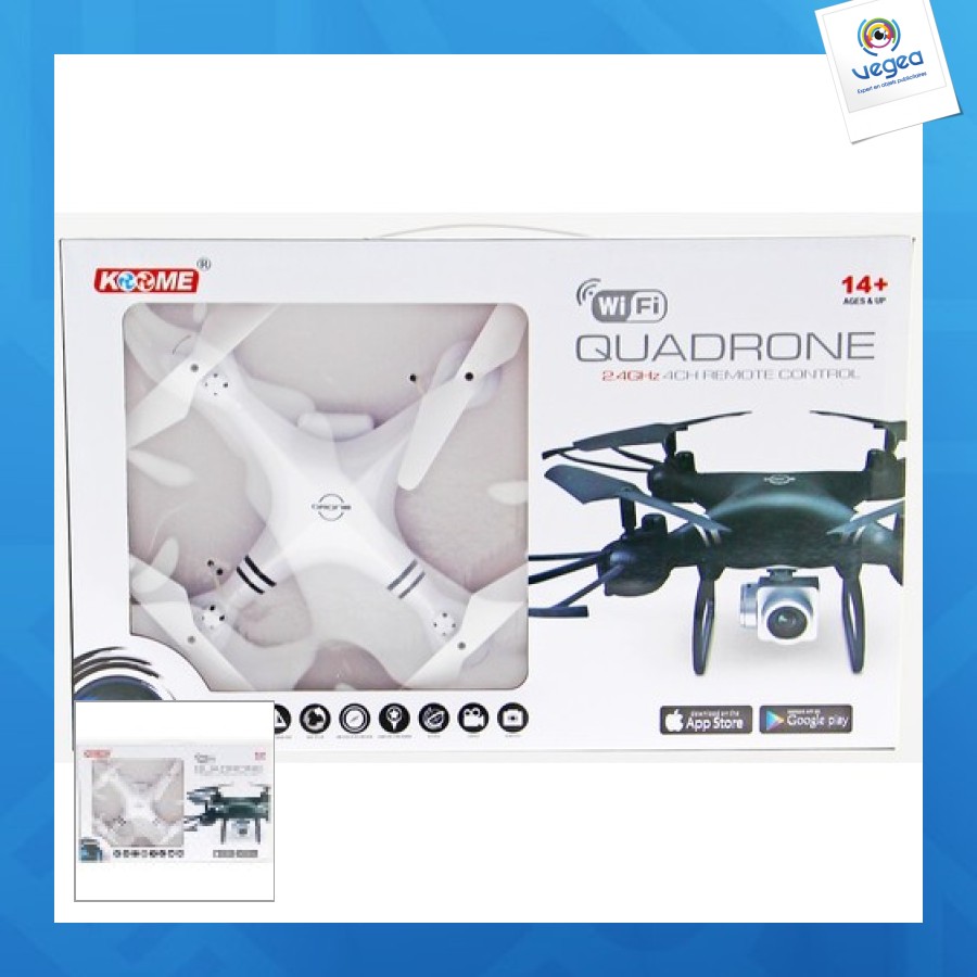 4-propeller-drohne, faltbar mit 480p-kamera