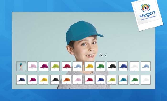 5-panel-kindermütze aus mittelschwerer baumwolle