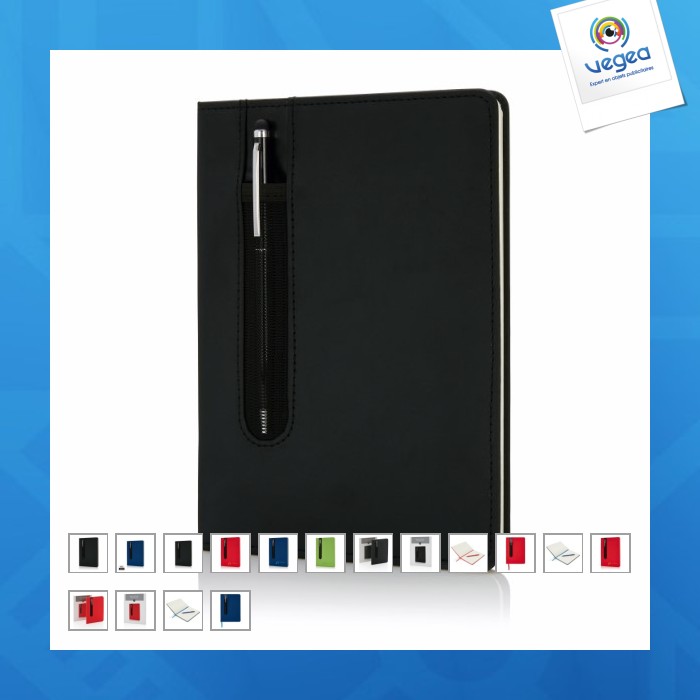 A5-notizbuch mit festem einband touch pen