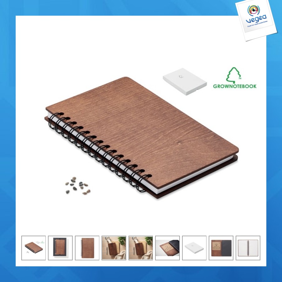 A5-notizbuch mit samen