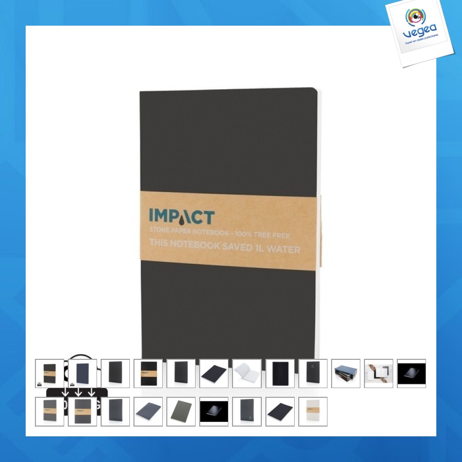 A5-notizbuch mit weichem einband aus imp-mineralpapier
