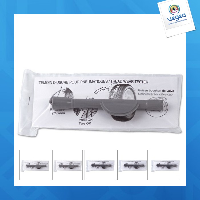 Abnutzungsprüfgerät und abschraubvorrichtung für reifenventilkappen