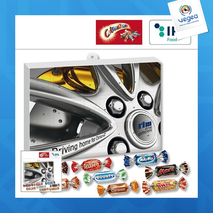 Adventskalender premium-geschenk mit celebrations®.