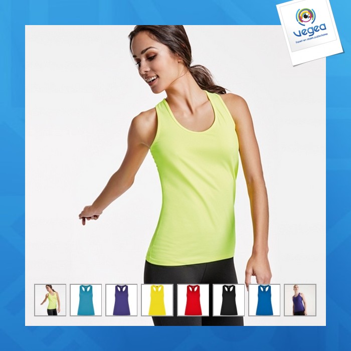 Aida - sport-t-shirt mit rücken im schwimmerstil