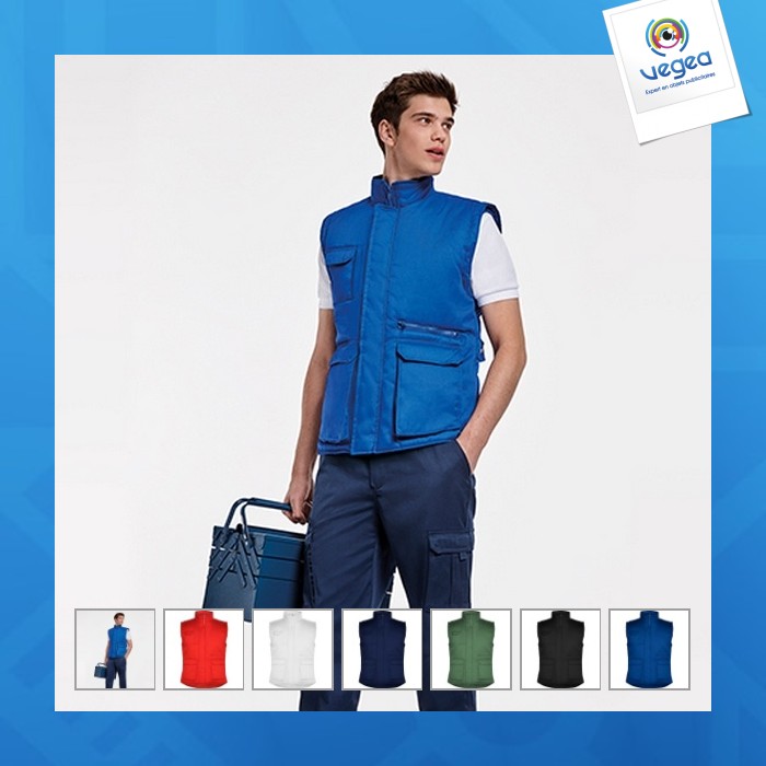 Almanzor - mehrtaschen-arbeitsbodywarmer mit einer innentasche mit klettverschluss