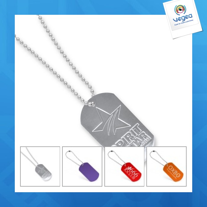 Aluminium-gi-schild mit geprägtem logo - p.u.h.t. gebeultes logo