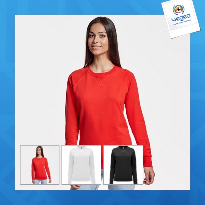 Annapurna woman - sweatshirt aus baumwolle mit langen raglanärmeln